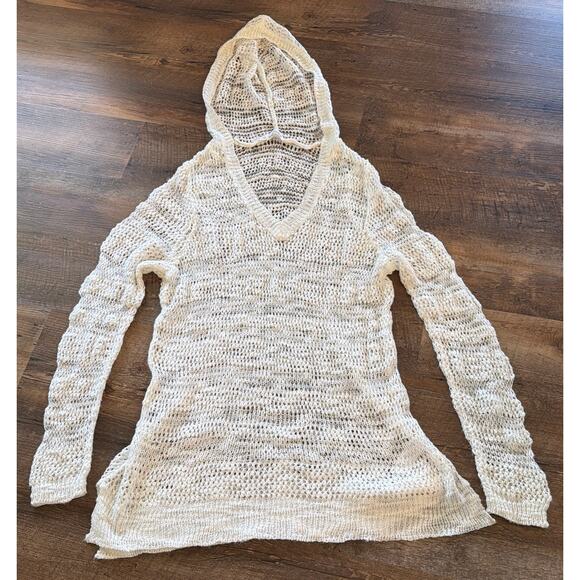 maurices One Size  White crocheted swimsuit beach coverup - Picture 1 of 8